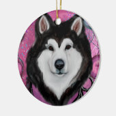 Décoration En Céramique Malamute d'Alaska (Gauche)