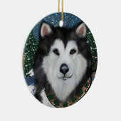 Décoration En Céramique Malamute d'Alaska (Droite)