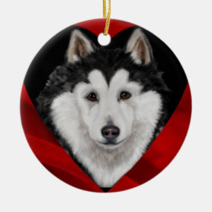Décoration En Céramique Malamute d'Alaska