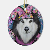 Décoration En Céramique Malamute d'Alaska (Gauche)