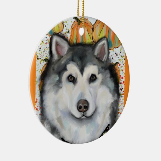 Décoration En Céramique Malamute d'Alaska (Droite)