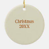 Décoration En Céramique Malayan or Asian Tapir Personalized Dated (Dos)