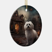 Décoration En Céramique Maltais Halloween effrayant (Droite)