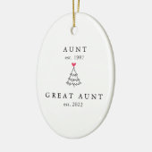 Décoration En Céramique Maman | Année Tante Est. Noël (Gauche)