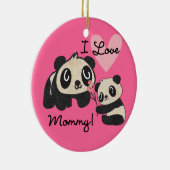 Décoration En Céramique Maman d'amour des pandas I (Droite)