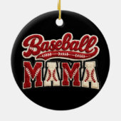 Décoration En Céramique Maman de baseball (Dos)