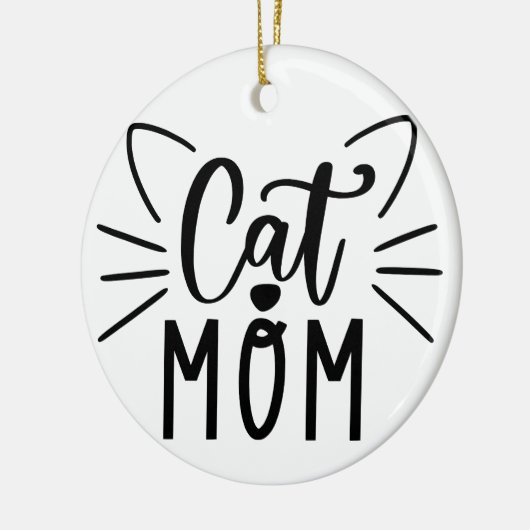 Décoration En Céramique Maman de chat (Gauche)