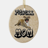 Décoration En Céramique MAMAN de pitbull - Tigger (Droite)