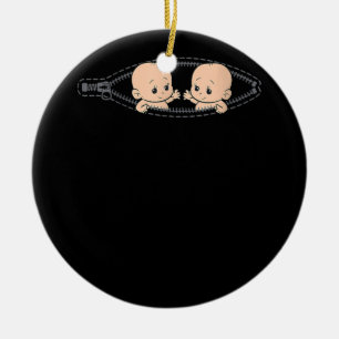 Décoration En Céramique Maman De Twin Grossesse Twins Maman Enceinte Avec