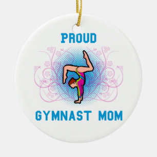 Décoration En Céramique Maman fière de gymnaste