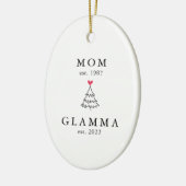Décoration En Céramique Maman | Glamma Année Est. Noël (Gauche)