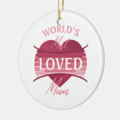 Décoration En Céramique Maman la plus aimée du monde (Gauche)