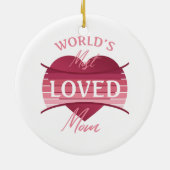 Décoration En Céramique Maman la plus aimée du monde (Dos)
