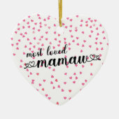 Décoration En Céramique Mamaw la plus aimée (Devant)