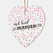 Décoration En Céramique Mamaw la plus aimée (Gauche)