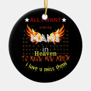 Décoration En Céramique Mami My Angels Cite la mémoire des parents au para