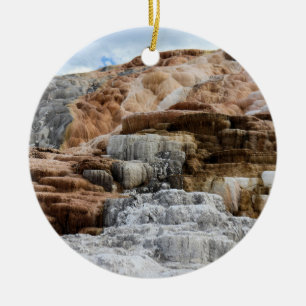 Décoration En Céramique Mammoth Hot Springs au parc national Yellowstone