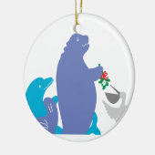 Décoration En Céramique Manatee Holiday Orament (Gauche)