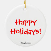 Décoration En Céramique Manatee Holiday Orament (Dos)