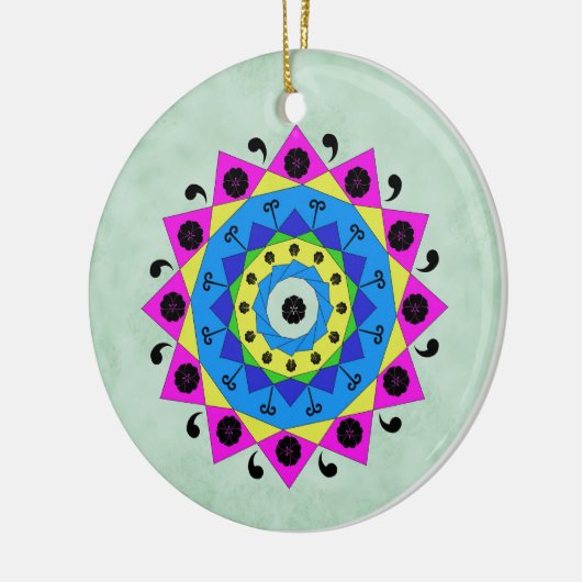Décoration En Céramique Mandala (Gauche)