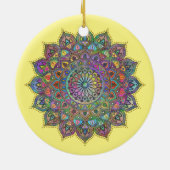 Décoration En Céramique Mandala Inde Style 1 (Dos)