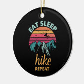 Décoration En Céramique Manger, Dormir, Randonnée, Répéter (Gauche)