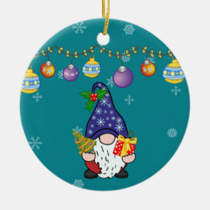 Décoration En Céramique Mangez Boire et Soyez Gnomie