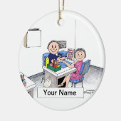 Décoration En Céramique Manicuriste - Homme (Gauche)