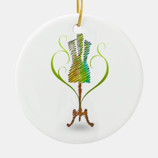 Décoration En Céramique Mannequin Seamstress / Mannequin fabricant / (Devant)