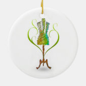 Décoration En Céramique Mannequin Seamstress / Mannequin fabricant / (Dos)