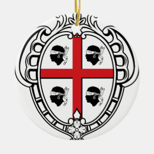 Décoration En Céramique Manteau de la Sardaigne (Italie) des bras