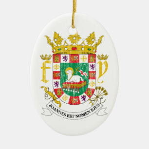 Décoration En Céramique Manteau de Porto Rico des bras