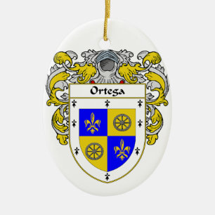 Décoration En Céramique Manteau d'Ortega des bras/de crête de famille