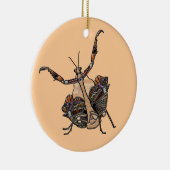 Décoration En Céramique Mantis à feuilles mortes (Droite)