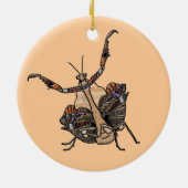 Décoration En Céramique Mantis à feuilles mortes (Dos)
