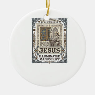 Décoration En Céramique Manuscrit de Jésus Foi chrétienne vintage Jésus