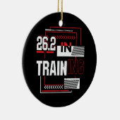 Décoration En Céramique Marathon - 26.2 en formation Abstraite (Droite)