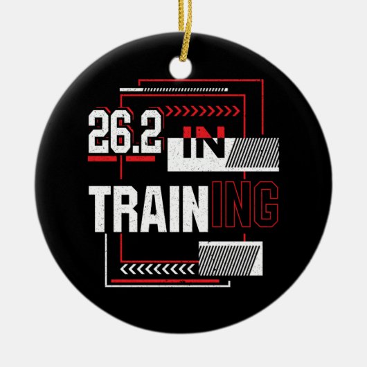 Décoration En Céramique Marathon - 26.2 en formation Abstraite (Devant)