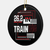 Décoration En Céramique Marathon - 26.2 en formation Abstraite (Gauche)