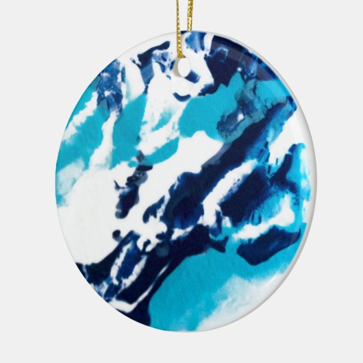 Décoration En Céramique Marbre bleu et blanc (Gauche)