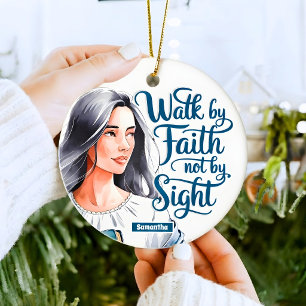 Décoration En Céramique Marche personnalisée selon la foi Femmes chrétienn
