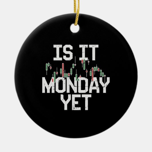 Décoration En Céramique Marché stock - Est-Il Lundi Encore (Devant)