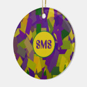 Décoration En Céramique Mardi Gras Blocks (Gauche)