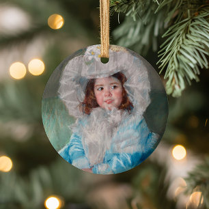 Décoration En Céramique Margot en bleu Mary Cassatt
