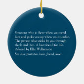 Décoration En Céramique Mari Cool amusant Définition bleu moderne (Dos)