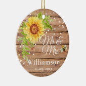 Décoration En Céramique Mariage au Tournesol Jaune Rustique (Droite)