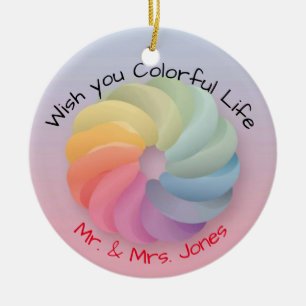 Décoration En Céramique Mariage customisé Souhaitez douce cadeau coloré
