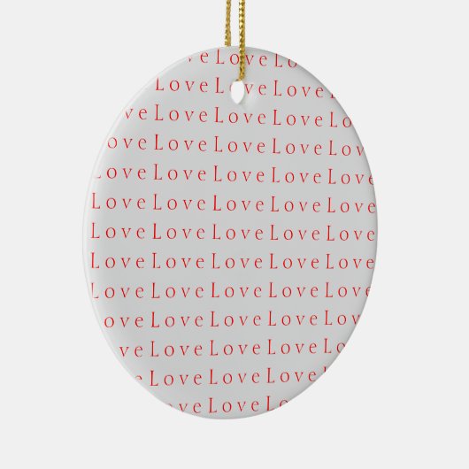 Décoration En Céramique Mariage d'amour rouge unique élégant (Droite)