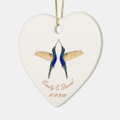 Décoration En Céramique Mariage photo Coronet Hummingbirds (Gauche)