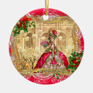 Décoration En Céramique Marie Antoinette Noël à Versailles